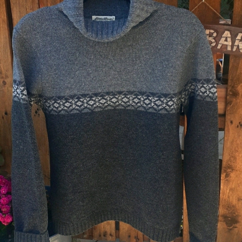 Eddie Bauer Womens 100% Lambswool Sweater